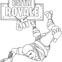 Battle Royale parachuting